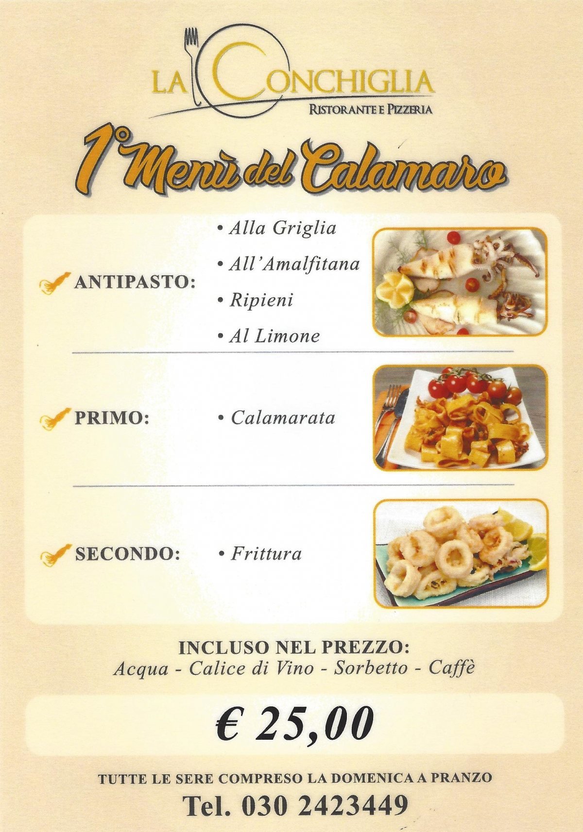 Menu Di Natale Brescia.Ristorante Pizzeria La Conchiglia Convenzioni Juventus Club Brescia